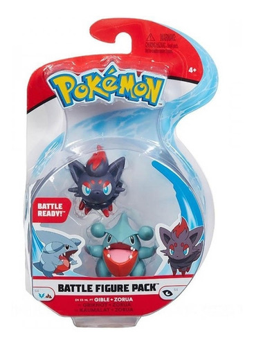 Pokémon Figuras De Ação Gible E Zorua  - Figure Pack Sunny