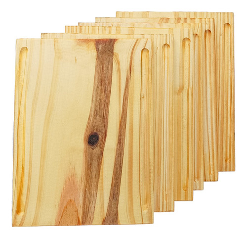 5 Plato Rectangular De Madera Tabla Picar De Madera Pack 5