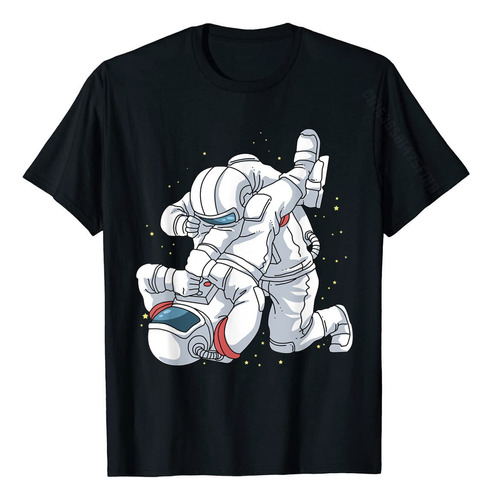 Camiseta De Algodón Jiu Jitsu Astronaut Bjj Mma