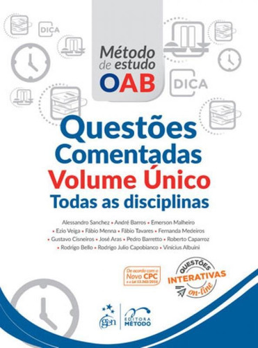 Série Método De Estudo Oab - Questões Comentadas - Volume