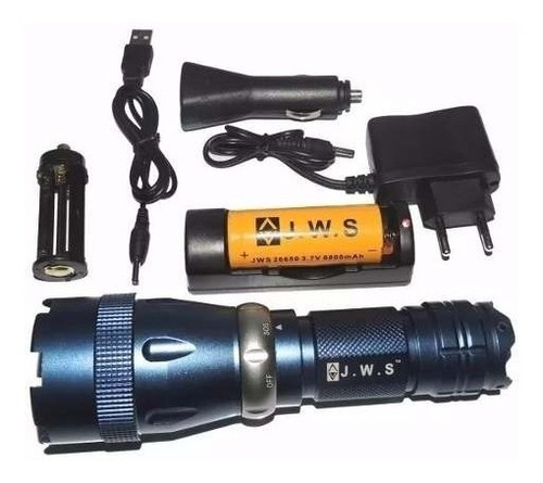 Lanterna De Mergulho Jws-575 Cree T6 588000w+2baterias 26650