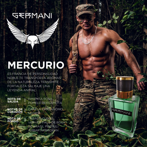 Germani | Perfume Mercurio Fragancia Eau Do Perfum Aroma