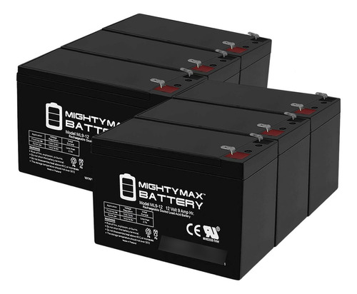 Mighty Max Battery Sla De 12 V Y 9 Ah Reemplaza A Apc Backup