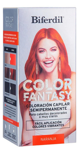  Coloracion Semipermanente Biferdil Color Fantasy Naranja