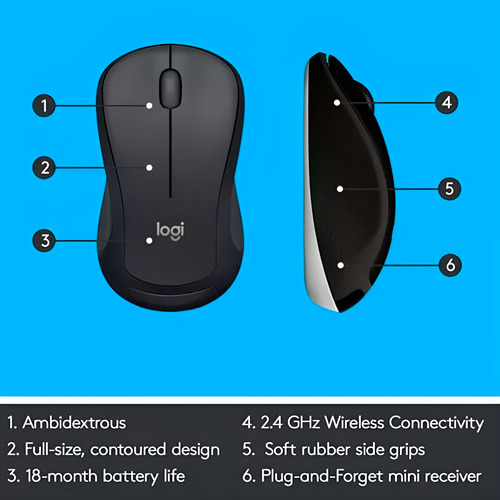 Kit De Teclado Y Mouse Inalámbrico Logitech Mk540 En Español