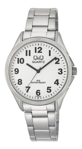 Reloj Q&q C192j204y Unisex Pulsera Plateado Color del fondo Blanco