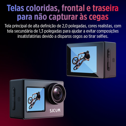 Câmera De Ação Sjcam Sj4000 Com Dual Screen Wifi Full Hd 4k