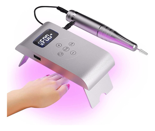 Extractor De Polvo Manicure 3 En 1 Torno Secador De Uñas Luz