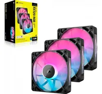 Comprar Kit con 3 ventiladores Corsair 120 mm Icue Link Rgb Rx120 Black Led Argb