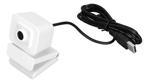Cámara Web Blanca 1080p Usb 360° Con Micrófono