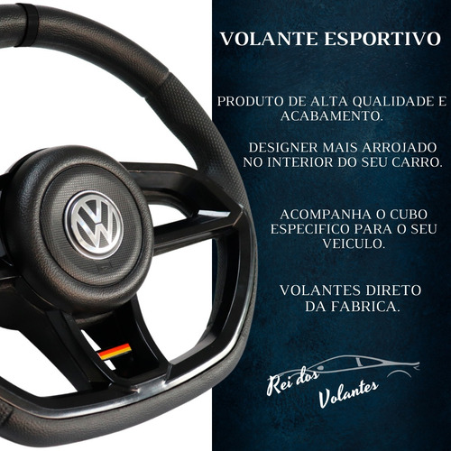 Volante Golf Gti Modelo Gol Quadrado 89 A 95 C/ Cubo | Parcelamento sem  juros