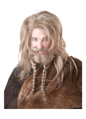 Peluca Barba Y Bigote Vikingo