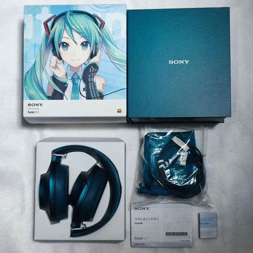 Audífonos Sony H.ear On Mdr-100a (edición Hatsune Miku) Celeste (Usado)