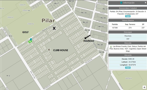 Imagen 4 de 25 de Venta Lote Frente Al Golf En Country Las Brisas