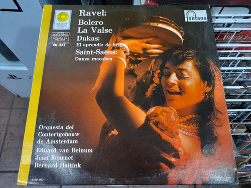 Lp Ravel Bolero La Valse Dukas El Aprendis Acetato,long Play