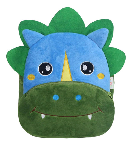 Mochila Infantil Vaschy Dinosaurio De Felpa