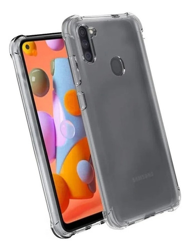 Capa Capinha Case Anti Queda Samsung A11 + Pelicula Vidro 3d
