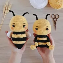 Comprar Amigurumis  Set X 4 Patrones De Abejitas Para Cuarto De Bebe