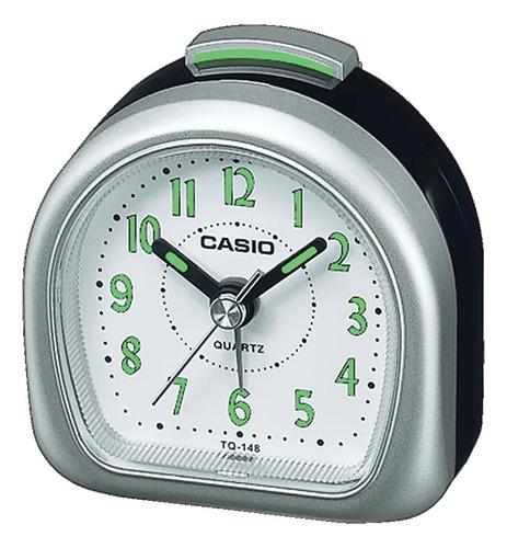 Relógio Despertador Casio Analógico Quartz Tq-148 8df Prata