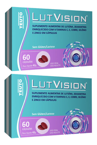 Kit Lutvision Luteina Zeaxantina C/2x60 Envio Hoje