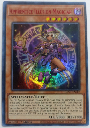 Apprentice Illusion Magician - Ultra Rare    Lds3  Rojo