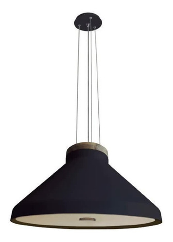 Lámpara Colgante Oslo - En Aluminio Y Madera (incluye Leds)