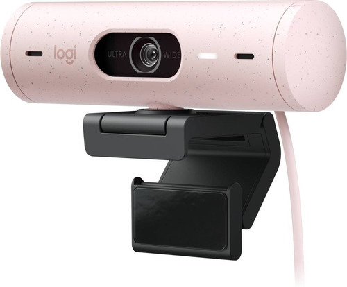 Camara Web Logitech Brio 500 1080p Hace1click1 Color Rosa Pálido