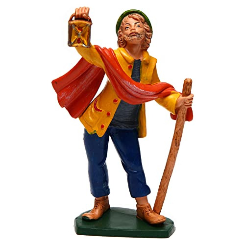 Figura De Hombre Con Linterna Para Belén De 16 Cm