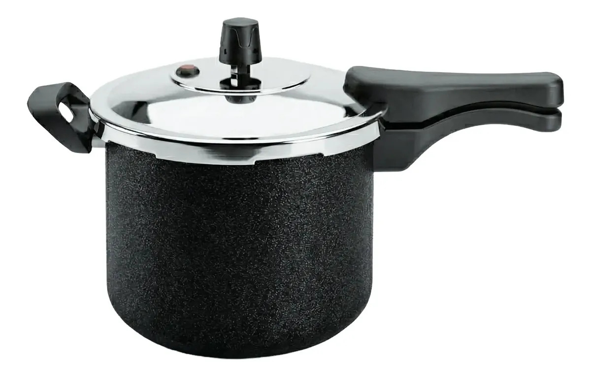 Panela De Pressão Triunfo 4,5 L Fechamento Externo Cor Preto Craqueado