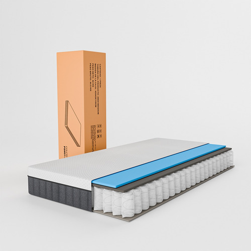Colchón Individual Nube Premium Memory Foam Anti Movimiento Blanco