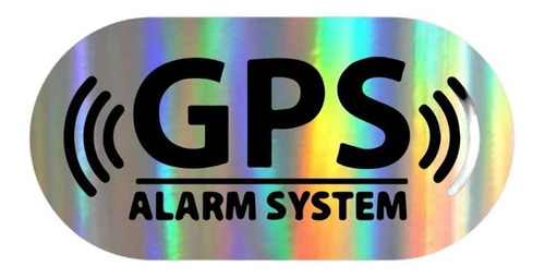 Gps Logo Adhesivo Reflectante Holográfico 16x8cm - Stock