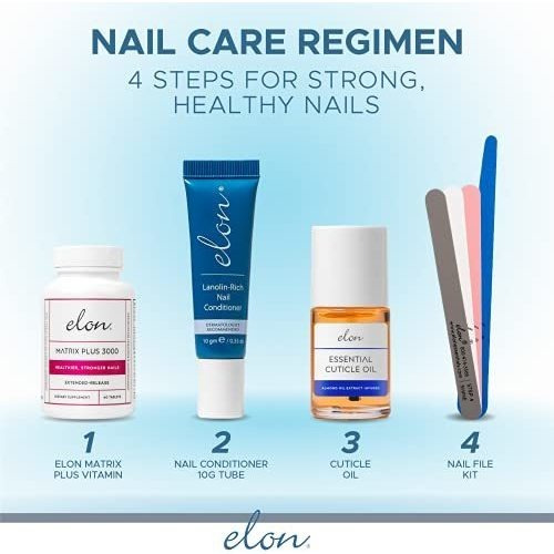 Sistema De Limas De Uñas Elon Professional De 4 Pasos