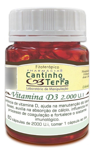 Capsula Vitamina D3 2.000ui 60caps