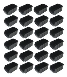 Comprar Kit 24 Caixa Gaveta Plastica Organizadora Bin N3 - Cor Preta no Mercado Livre