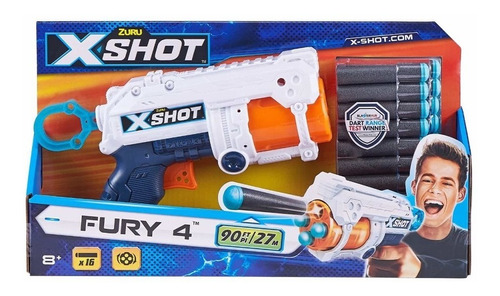 Pistola X-shot Excel Fury 4 Con 16 Dardos Universo Binario