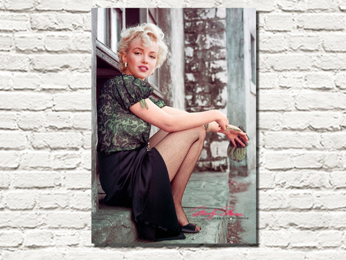 Cuadro Decorativo Canvas Foto Marilyn Monroe Color #01