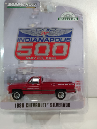 Rojo 1986 Chevrolet Silverado Escala 1 64 Marca Greenlight 
