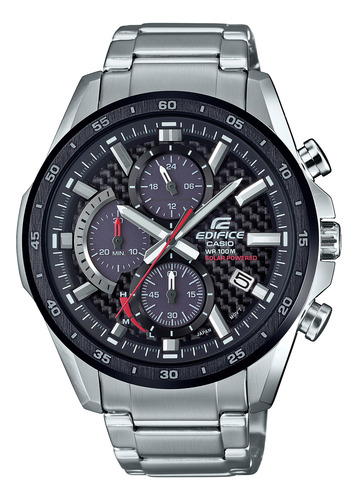 Reloj Edifice Eqs-900db-1avudf Acero Hombre Plateado Plateado Plateado