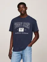 Comprar Polera Archive Con Logo Regular Fit Azul Tommy Hilfiger