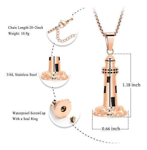 Collar De Urna Para Cenizas Para Hombre, Joyería De Cremació
