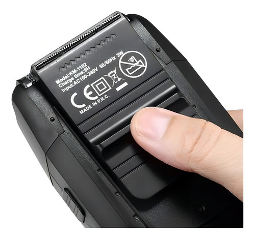 Barbeador Elétrico Shaver Sem Fio Kemei 2 Lâminas Km-1102
