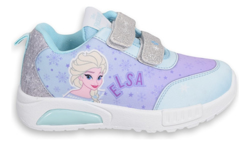 Zapatillas Niñas Footy Frozen Elsa Con Luz Al Pisar Frz0129 