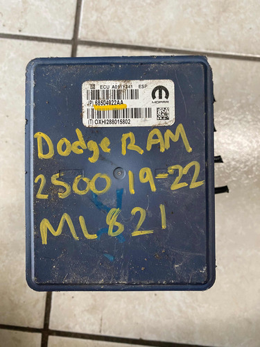 Módulo Abs Dodge Ram 2500 2019-2268504022aa Ml821 (Usado)