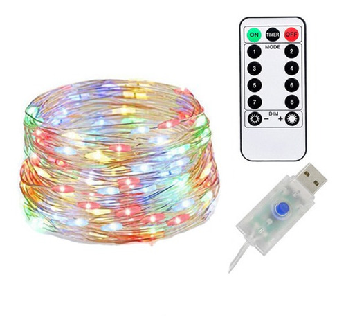 Imagen 1 de 9 de Serie Luces Interior Dormitorio 200 Led Color 20 Mtrs