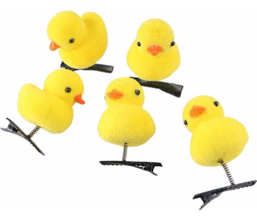 10 Patitos Broche Pinza Cabello Súper Moda