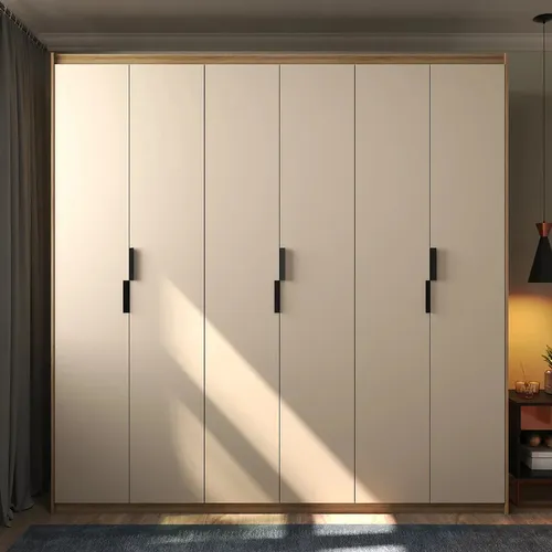 Guarda-roupa Roupeiro 200x180cm Casal 6 Portas 2 Gavetas Madeirado e Off White - Espaço Amplo e Estilo Moderno — R$ 553,29 em Mercado Livre, 44% OFF