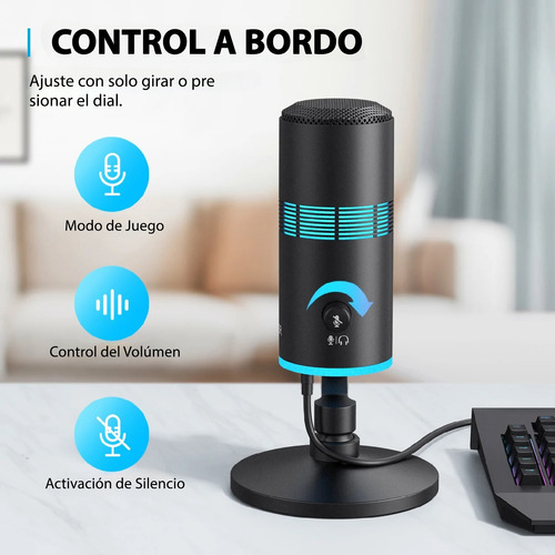 Imagen 7 de 10 de Micrófono Anker M300 Usb Condensador Cardiode Podcast Stream