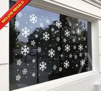 Comprar Copos De Nieve Navideños Reutilizables Para Cristales 