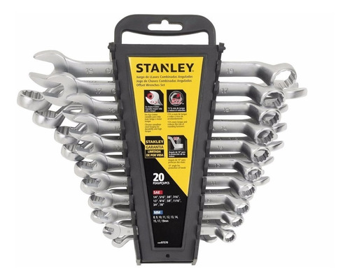 Juego 20 Llaves Combinadas Acodadas Stanley Stmt97570