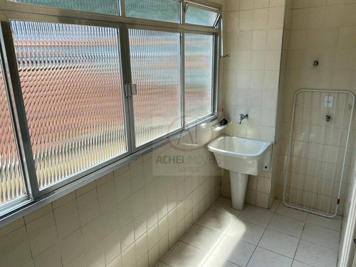 Apartamento Ótimo Estado Com 2 Dorm À Venda, 84 M² Por R$ 360.000 - Marapé - Santos/sp - Ap10493